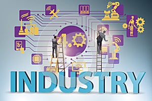 Modern industry 4.0 technical automation concept