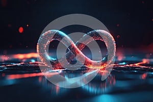 Modern Infinity Loop Forum Logo Design.