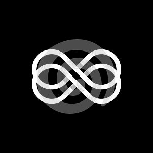 Modern infinity loop logo design