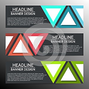 Modern infografic banner design. Vector