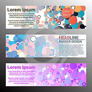 Modern infographic banner design. Vector