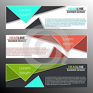 Modern infographic banner design. Vector