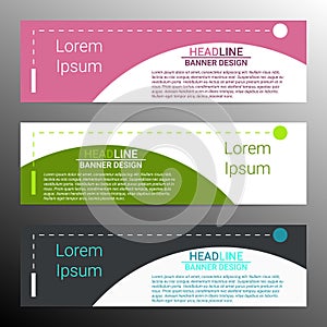 Modern infographic banner design. Vector