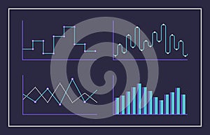 Modern infographic design chart set