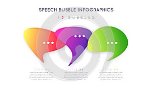 Modern infographic design, template, concept with three optional