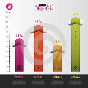 Modern infographic diagram. Vector illustration