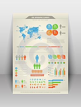 Modern infographic elements