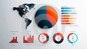 A modern infographic layout with timelines, statistics, and visual elements