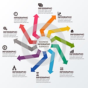 Modern Infographic Options Banner options. Vector infographic element. - Vector