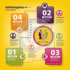 Modern infographic template for business