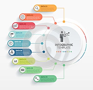 Modern infographics design template. Vector illustration