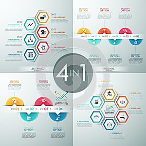 Modern infographics options banner.