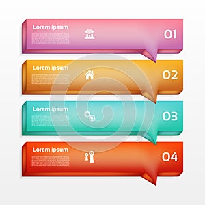 Modern infographics options banner. Vector illustration. can be used for workflow layout