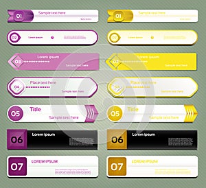 Modern infographics options banner. Vector illustration. can be used for workflow layout, diagram, number options, web design