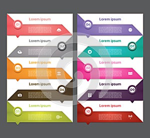 Modern infographics options banner. Vector illustration. can be used for workflow layout, diagram, number options, web design