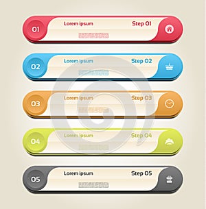 Modern infographics options banner. Vector illustration. can be used for workflow layout, diagram, number options, web design