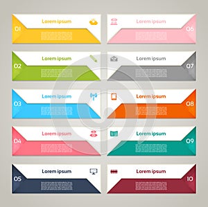 Modern infographics options banner. Vector illustration. can be used for workflow layout, diagram, number options, web design