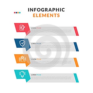 Modern infographics options banner Vector illustration workflow layout