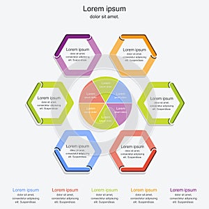 Modern infographics process template,business concept infographic,vector illustration