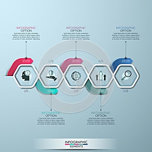 Modern Infographics Process Template