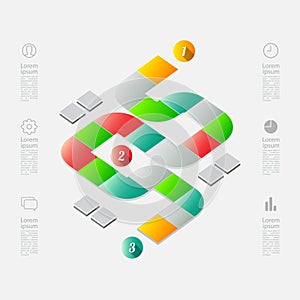 Modern infographics template