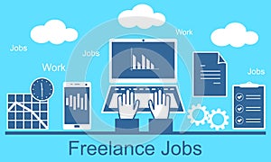 Remote work as a freelancer.