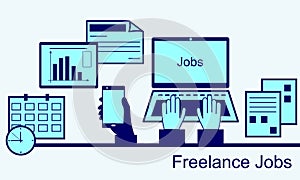 Remote work as a freelancer.