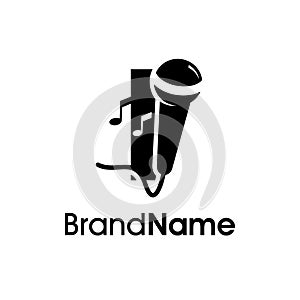 Modern Initial I Music Logo