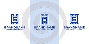 Modern Initials HG Logo, suitable for business with HG or GH initials