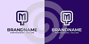 Modern Initials QM and MQ Logo, suitable for business with QM or MQ initials photo