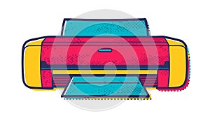 Modern Inkjet Printer Office Equipment Vector, vector design Generative AI