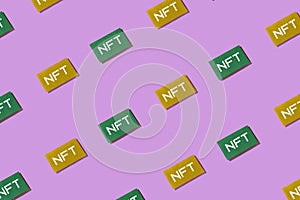 Modern innovations of NFT crypto art blockchain.