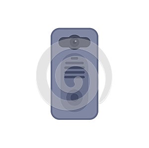 Modern intercom system displaying security features