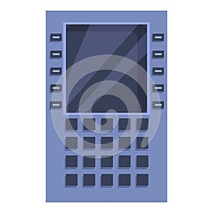 Modern intercom system with display screen showing blank space