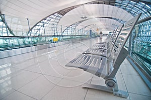 Modern interior airport