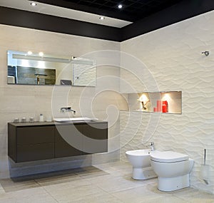 Modern interior. Bathroom