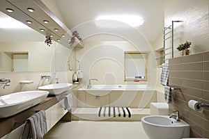 Modern interior.Bathroom