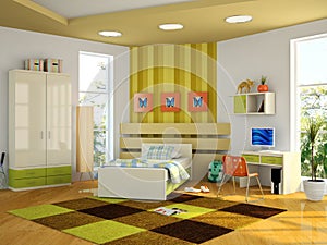 Modern interior of the childroom