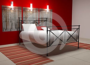 Modern interior design of bedroom