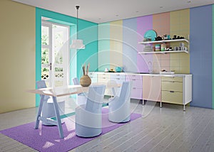 modern interior design concept.