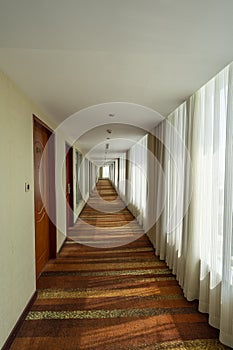 Modern interior design of the corridor.