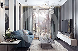 Modern interior design, Living room