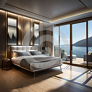 modern interior design for master bed room