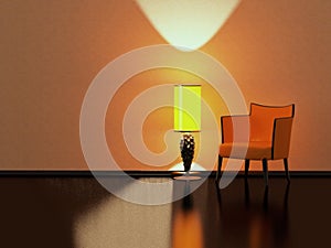 Modern interior design, minimalism