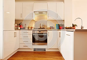 Modern interior of a kitchen