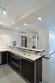 Modern interior.Kitchen