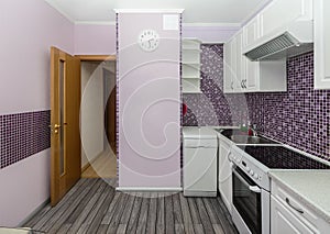 Modern interior kitchen-dining room