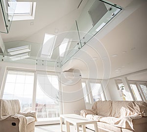 Modern interior of new beautiful smart house