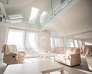 Modern interior of new beautiful smart house