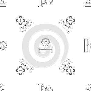 Modern interior room pattern seamless vector